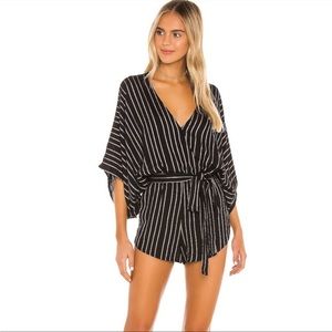 Indah Sunday Romper in Safi Pinstripe size S/M
